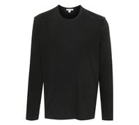 James Perse, Homme, Tops, Gris, Taille: XS Pima Cotton Long Sleeve Crew T-Shirt