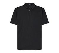 James Perse, Homme, Tops, Noir, Taille: XS Polo en Jersey de Daim Gris Charbon