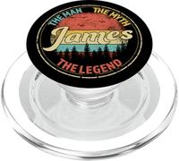 James The Man The Myth The Legend Men Nom personnalisé PopSockets PopGrip pour MagSafe