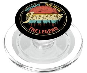 James The Man The Myth The Legend Men Nom personnalisé PopSockets PopGrip pour MagSafe