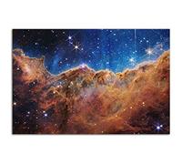 James Webb Space Telescope Cosmic Cliff bateau base nébuleuse poster wall art picture Print Canvas painting Astronomic Lovers chambre décoration murale (40x60cm-Sans cadre)