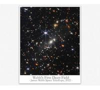 James Webb Telescope 2022 First Deep Field Affiche Decoration Murale - Solar System Astronomie Aesthetic Room Decor Idéal Bureau Displate Affiche Scolaire Ensemble De 6 (29.7cm x 41.9 cm (A3))