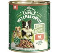 James Wellbeloved Boîte pour Chien - sans céréales - Pâte au Poulet - 800 g