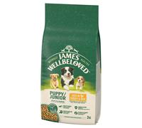 JAMES WELLBELOVED Croquettes complètes pour chiots de moins de 14 mois, riches en dinde et en riz Junior 2 kg