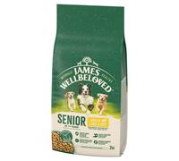JAMES WELLBELOVED Senior Croquettes complètes pour chiens âgés >7 ans riches en agneau et en riz 2 kg