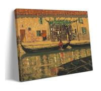 James Wilson Morrice Canal à Venise Masterpiece Impression sur toile Peinture murale Décoration d'intérieur moderne Idée cadeau 20 x 30 cm