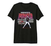 James Wood, Puissance monumentale, MLBPA, Washington Baseball T-Shirt Haut de Gamme