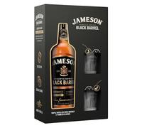 Jameson Bourbon Black Barrel Irish Whiskey Glasses Gift Set, 70 cl