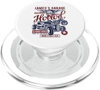 James's Garage Hotrod Classic Rides Design Vieilli PopSockets PopGrip pour MagSafe