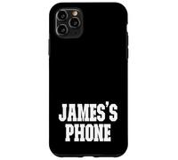 James's Phone James Nom personnalisé Blanc Noir Coque pour iPhone 11 Pro Max