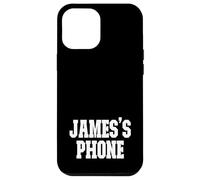 James's Phone James Nom personnalisé Blanc Noir Coque pour iPhone 12 Pro Max
