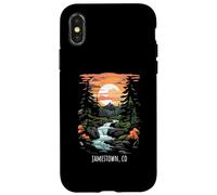Jamestown Colorado USA Scenic Mountain Style rétro Coucher de Soleil Coque pour iPhone X/XS