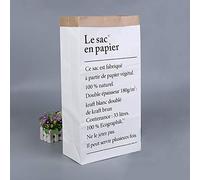 JameStyle26 Boîte de rangement en papier kraft - Cadeau - Sac poubelle - Sac en papier kraft - Pour chambre d'enfant - Jouet - Blanc marron (blanc)