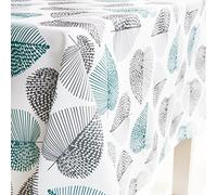 JameStyle26 Nappe de table lavable Motif Oxford Plusieurs tailles et motifs Cuisine et salon Lavable Feuilles Fleurs Motif coloré Plusieurs tailles et motifs disponibles, Textile, 140 x 240 cm