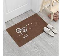 JameStyle26 Paillasson de porte - Tapis d'entrée - Antidérapant - Plusieurs motifs au choix - Pissenlit Home - Coffee - 50 x 80 cm