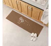 JameStyle26 Paillasson d'entrée - Antidérapant - Plusieurs Motifs au Choix - Pissenlit - Coffee - 40 x 120 cm