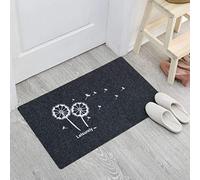 JameStyle26 Paillasson Tapis d'entrée Tapis d'accueil Tapis anti-salissures Antidérapant Tapis de porte Plusieurs motifs au choix Dent-de-lion Home (Noir Dent-de-lion, 50 x 80 cm)