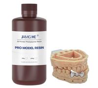JAMG HE Résine pour imprimante 3D Dental Pro Model Résine pour modèle de | Dental Pro Model Résine pour modèle couronne et pont, modèle orthodontique, modèle d'implant, etc