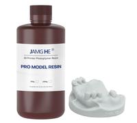 JAMG HE Résine pour imprimante 3D Dental Pro Model Résine pour modèle de prothèse dentaire pour modèle de couronne et de pont, modèle orthodontique, modèle d'implant, etc. (IPA Clean, gris clair, 500