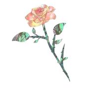 jamgeery Autocollant de de guitare, autocollants pour ukulélé - Autocollant d’incrustation de magnolia - Autocollants s amovibles, décorations d'instruments de musique, autocollant incrusté