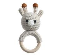 jamgeery Baby Rattle Teether Toy, Baby Rattle Shaker Toy - Hochet animal au crochet à la main,Jouet apaisant de la tenether, des farceurs de panier de Pâques, des animaux en peluche, du décor de baby