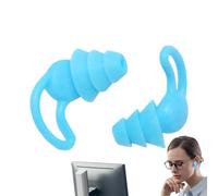 jamgeery Bouchons d'Oreille Anti-Bruit,2 Pièces Accessoires de Sommeil Imperméables - Bouchons d'oreille en Silicone pour Concert et Bruit,Pour Voyage Bureau Foyer Campus Loisirs et Événements