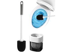jamgeery Brosette WC Et Support Murale - Nettoyeur De Douche Raclette Plongeur Montage Mur - Brosse WC avec Support sans Percer | pour Nettoyage Carrelage Salle De Bain Sol Joint
