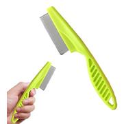 jamgeery Brosse à puces pour chat, brosse de lavage pour chien avec poignée antidérapante, peigne à poils de chien avec poignée améliorée, peigne professionnel à dents longues et courtes pour petits