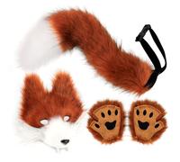 jamgeery Costume Loup Complet | Kit Déguisement Loup pour Halloween | Tenue Fashion Animale pour Femme Jeu de Rôle Spectacle | Soirée Cosplay Mascarade Noël Halloween