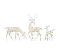 jamgeery Décorations De Noël De Renne, Cerf De Noël Lumineux Solaire Extérieur Avec Lumières LED Ornement De Wapiti Decoration Noel Exterieur Pour Cour, Jardin De Pelouse