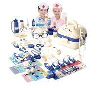 jamgeery Ensemble De Jeu Docteur | Jeu de Docteur pour en Forme de Valise | Set de d'Imitation Multifonction, Jouet Médical pour | pour Les Garçons et Les Filles