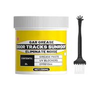 jamgeery Graisse Toit Ouvrant - Pâte Haute Température Avec Pinceau | 100g Graisse de Lubrification pour Rails Automobile - Pour Poignée Charnière Roulement Porte De Garage Portail Camion Véhicule