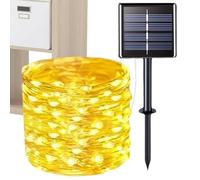 jamgeery Guirlandes Lumineuses Solaires Extérieur | LED Guirlande Lumineuse Solaire Extérieur | Lumière Étanche Décorative d'Ambiance pour Noël Halloween Jardin Balcon Intérieur Décoration