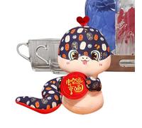 jamgeery Jouet en Peluche Serpent du Nouvel an Chinois 2025, Charme en Peluche De Serpent Figurine De Serpent en Peluche Mascotte De L'année du Serpent pour Célébration du Nouvel an, 15cm