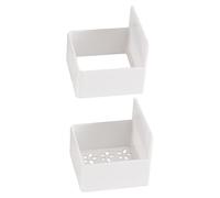 jamgeery Organiseur de cuisine - Support mural pour fer à friser de salle de bain - Étagères adhésives sans perçage pour outils de bouclage, papier ciré, sacs à sandwichs, sacs alimentaires