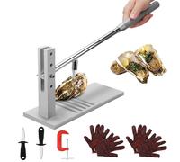 jamgeery Outil d'écaillage d'huîtres, machine d'écaillage d'huîtres | Machine à ouvrir les huîtres en acier inoxydable |, 2 couteaux à décortiquer, ouvre-fruits de mer, palourdes, coquillages,