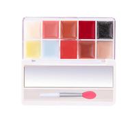 jamgeery Palette de rouge à lèvres de maquillage, palette de brillant à lèvres - Palette de crème à lèvres gelée 10 couleurs | Brillants à lèvres lisses multicolores, ensemble de rouges à lèvres
