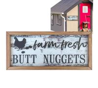 jamgeery Panneaux de Poule pour Poulailler | Décor Poulailler Signalétique Ferme Extérieur | Décorations d'Extérieur et d'Intérieur Style Fermier, Art Mural pour Jardin, Cadeau pour Maison ou