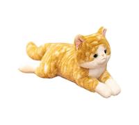 jamgeery Peluche Chat 50 cm Douce Réaliste en Pose Allongée