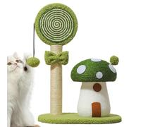 jamgeery Poteau À Griffes pour Chats, Griffoir en Sisal en Forme De Champignon Confortable Et Mignon, Arbre À Chat avec À Griffer pour Intérieur Et Extérieur, pour Maison, Dortoir, Appartement,
