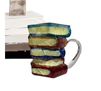 jamgeery Tasse À Café Originale | Verres À Design de Livre Rétro 3D pour Bière | Ustensiles de Cuisine, Tasse à Bière pour Amateurs de Livres Bibliophile Lecteur Écrivain