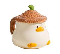 jamgeery Tasse Drôle En Forme De Canard, Jolie Tasse À Café En Céramique Verre À Thé Mug À Boire Pour Cappuccino, Latte Macchiato, Lait, 11.5x7.8cm