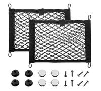 JAMHER 35x25CM Universal Filet de Rangement de Coffre Voiture avec vis et Crochets pour Les Véhicules Utilitaires, Camping-Cars, Mobil Homes, Caravanes, Bateaux(2 Pièces)