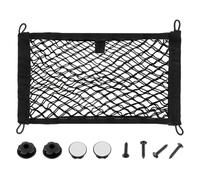 JAMHER 45x25CM Universal Filet de Rangement de Coffre Voiture avec vis et Crochets pour Les Véhicules Utilitaires, Camping-Cars, Mobil Homes, Caravanes, Bateaux(1 Pièces)
