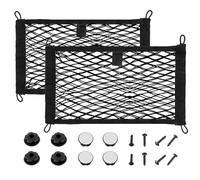 JAMHER 55x25CM Universal Filet de Rangement de Coffre Voiture avec vis et Crochets pour Les Véhicules Utilitaires, Camping-Cars, Mobil Homes, Caravanes, Bateaux(2 Pièces)