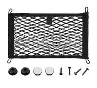 JAMHER 55x25CM Universal Filet de Rangement de Coffre Voiture avec vis et Crochets pour Les Véhicules Utilitaires, Camping-Cars, Mobil Homes, Caravanes, Bateaux(1 Pièces)