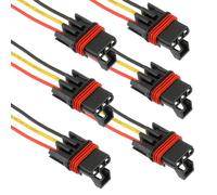 JAMHER 6 Pièces Pulse Power Plug Replacement Pigtail Connecteur pour Prise Polaris 2018 2019 2020 2021 2022 2023 2024 Ranger XP 1000 / RZR/Pro RS1（jaune）