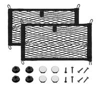 JAMHER 60x25CM Universal Filet de Rangement de Coffre Voiture avec vis et Crochets pour Les Véhicules Utilitaires, Camping-Cars, Mobil Homes, Caravanes, Bateaux(2 Pièces)