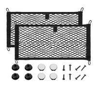 JAMHER 65x25CM Universal Filet de Rangement de Coffre Voiture avec vis et Crochets pour Les Véhicules Utilitaires, Camping-Cars, Mobil Homes, Caravanes, Bateaux(2 Pièces)