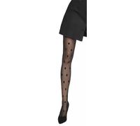 JAMIBISSIMA - Pauline - Collant Grandes Tailles à Pois Noir - Adrian (FR/ES, Alpha/lettres, TG, Grande taille, Taille normale, noir)